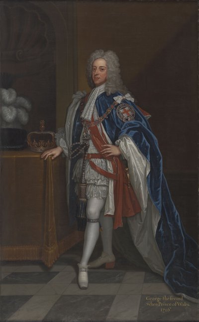 Portrait du roi George II lorsqu